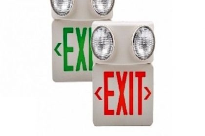 Emergency Exit Light Combo (Dual Head)