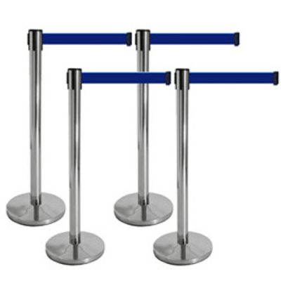 Stanchion Pole Belt barrier Stainless Steel