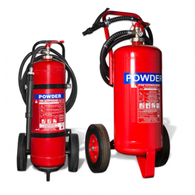 Fire Extinguishers Trolly (DCP) Dry Chemical Powder) 25 Kg to 50 Kg Sizes Available